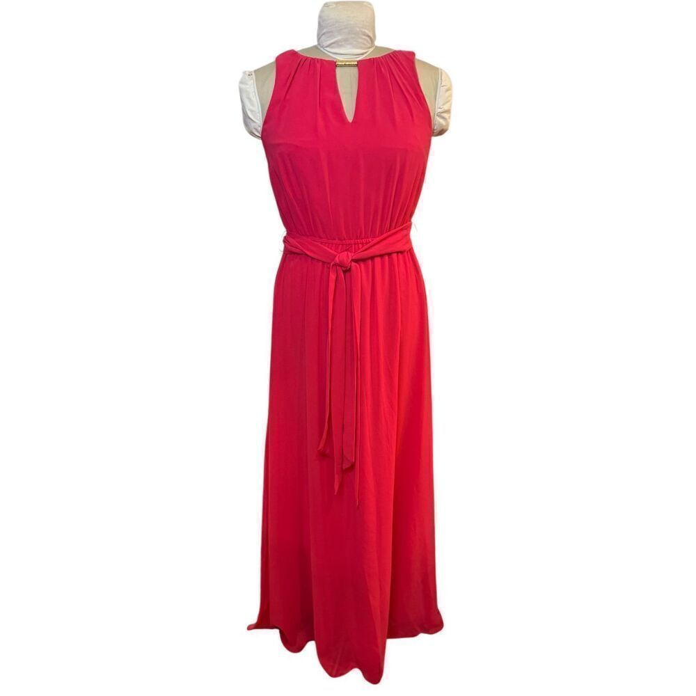 Vince Camuto Fliowy Blouson Halter Maxi Dress Sz. 6 Red